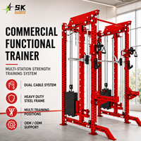 Équipement de sport SK : Station de musculation multifonctionnelle, machine à câbles, machine Smith, accessoires de gym, station de force, ensemble de gym professionnel pour la maison