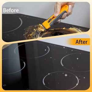 Glue Remover with Spare Blade Storage Box Plastic Razor Blade Glass Plastic Cleaning Scraper Tool for Sticker Removal - Product Image 4