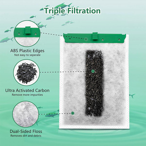 Cartucho de Filtro para Acuario Scott, Compatible con Aqueon QuietFlow LED PRO E10, Triple Filtración con Carbón Activado y Filtro de Algodón - Product Image 1