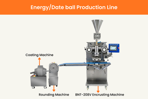 เครื่องขึ้นรูปลูกกลมอัตโนมัติแบบสามช่องรุ่น BNT-208V สำหรับทำลูกกลม<span class=keywords><strong>มะพร้าว</strong></span> ลูกกลมงา และลูกกลมเนื้อ - Product Image 2