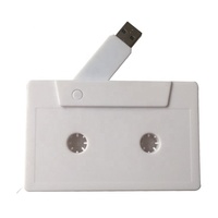Vente en gros d'usine Cassette audio Flash Disk Usb 2.0 Clé USB en plastique avec logo personnalisé