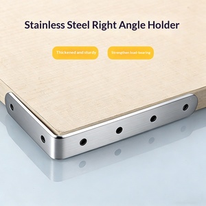 Support <span class=keywords><strong>d</strong></span>'<span class=keywords><strong>angle</strong></span> multifonction en acier inoxydable à 90 degrés, épaissi, pour renforcement de table, chaise et mobilier - Product Image 6