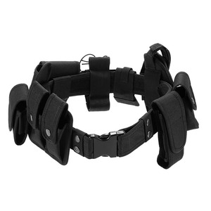 Security Utility <b>Belt</b> with <b>Pouches</b> Holster Gear Modular Equipment Tactical <b>Belt</b> Wholesale Outdoor Wear-resistant Training - Product Image 1