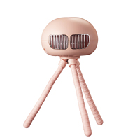 Nouveauté 2026 : Mini ventilateur portable rechargeable sans pales, en forme de pieuvre, pour poussette de bébé, avec pince de fixation