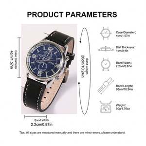 Ensemble cadeau montre, portefeuille et ceinture pour homme, cadeau de Noël, cadeau de la Saint-Valentin pour mari, souvenir d'affaires - Product Image 2