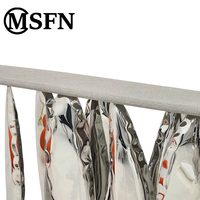 Table console sculpturale moderne, finition peinture artistique texturée, base en acier inoxydable, pieds ondulés, design durable, meubles pour la maison, hôtel