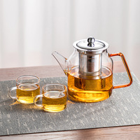Théières en verre épaissi, cuisinières électriques en céramique, bouilloires, services à thé en verre pour la maison, théières en acier inoxydable à follicules