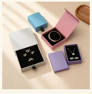 EVERWIN Customized logo Magnetic Buckle Flip <strong>Box</strong> Jewelry Packaging <strong>Box</strong> Necklace <strong>Bracelet</strong> Gift Magnetic Jewelry <strong>Box</strong> - Product Image 1