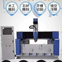 Máquina CNC Multifuncional de Doble Cabezal y Doble Husillo para Grabado y Corte de Piedra, Granito, Mármol y Lápidas