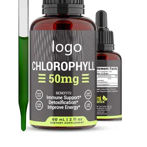 Chlorofyl Stimuleert De Immuunfunctie, Antioxidant, Vermindert Slechte Lichaamsgeuren, Ondersteunt Energie, Uithoudingsvermogen Mint Gearomatiseerd
