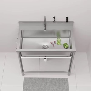 <span class=keywords><strong>Fregadero</strong></span> Individual <span class=keywords><strong>Independiente</strong></span> Antioxidante para Restaurantes al Aire Libre, Ahorra Espacio y es Adecuado para Hogares y Negocios Modernos - Product Image 5