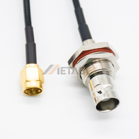 Câble coaxial RG174, adaptateur SMA mâle vers BNC femelle, 30 cm