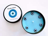Evil Eye protection fortune chanceux pierres précieuses bougies parfumées