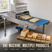 Machine à trancher le pain automatique à ultrasons Wanlisonic, équipement de boulangerie commerciale, coupe-pain pour usine alimentaire