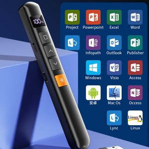 Télécommande de présentation sans fil pour <span class=keywords><strong>PPT</strong></span>, télécommande de présentation 2,4 GHz, avanceur de diapositives, clicker PowerPoint pour ordinateur/ordinateur portable/Keynote - Product Image 5