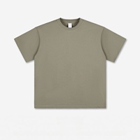 Camiseta Oversize de Punto de 260 GSM, 100% Algodón de Alta Calidad, Ropa Urbana para Hombre, Camisetas Personalizadas para Hombre