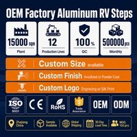 Marches de camping-car en aluminium de précision, robustes, pliables et rétractables, OEM ODM, directement de l'usine