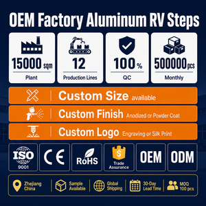 Escalones para Autocaravanas <span class=keywords><strong>de</strong></span> Aluminio Fundido a Presión, Plegables y Retráctiles, Resistentes, con Recubrimiento en Polvo, Tamaños Personalizables, OEM ODM - Product Image 6
