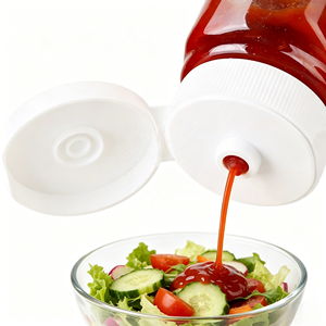 Bouteille à condiments transparente en PET de 450 ml avec bouchon à clapet et valve en silicone, idéale pour la confiture <span class=keywords><strong>maison</strong></span>, le ketchup, la mayonnaise, la sauce salade - Product Image 6