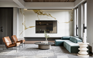 <span class=keywords><strong>Estilo</strong></span> moderno al por mayor de pared de televisión moderna de madera consola multimedia de lujo muebles de sala de estar <span class=keywords><strong>mueble</strong></span> de TV montado en la pared - Product Image 6