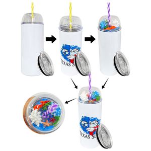 Vasos de Café Reutilizables RTS para Niños, Personalizados, de Acero Inoxidable, 22 oz, Aislados al Vacío, 20 oz, Blancos, para Sublimación, con Tapa de Domo - Product Image 1