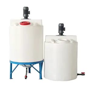 High quality plastic chemical mixing tank with agitator mixing equipment