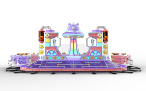 Trenes de Agua Eléctricos Duraderos para Interiores/Exteriores, Atracciones de Plástico, Fibra de Vidrio y Acero para Parques de Diversiones Familiares - Product Image 2