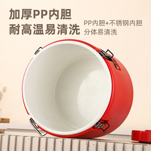 Chef Meis Stainless Steel Insulated Food Container Detachable Large Capacity For Canteens Commercial Use - Product Image 4