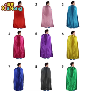 Capa de superhéroe de alta calidad al por mayor, disfraz de satén de doble capa, capa de superhéroe para niños y adultos con impresión de logotipo personalizado - Product Image 4