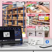 Imprimante d'étiquettes thermiques sans fil Phomemo 241-BT 4x6 pour les petites entreprises, l'expédition, le courrier, l'e-commerce, la logistique et la gestion des colis