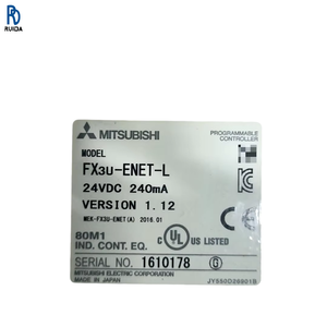 Module de communication Ethernet FX3U-ENET-L, module de communication PLC industriel, 24VDC, transmission de données haute vitesse, industriel - Product Image 1