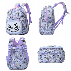 Mochilas con estampado bonito de gran capacidad a la moda para estudiantes de escuela primaria de jardín de infantes estilo de moda dibujos animados de nailon - Product Image 3
