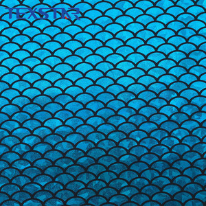 Polyester Spandex 4 Cách Căng In Ấn Nàng Tiên Cá Lá Vải Cho Xà Cạp Và Đồ Bơi - Product Image 5