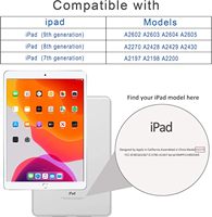 Casing Tablet PU untuk iPad 10.2 inci, Pelindung Anti Benturan Kokoh untuk iPad Generasi ke-7, ke-8, ke-9 2019/2020/2021