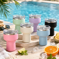 Gobelet isotherme pour margarita de 16 oz, gobelet à cocktail avec couvercle, verre à martini coloré pour bar et fêtes