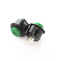 Interrupteur à bouton-poussoir étanche PS18-16-2 intelligent en plastique rouge et noir, 23,5 mm, à verrouillage momentané, 4 broches SPST 1A, 12 volts