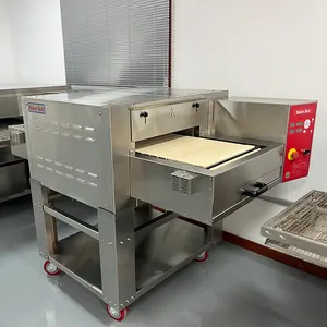 Forno comercial multifuncional com correia transportadora para restaurante 450 napoli pita pão