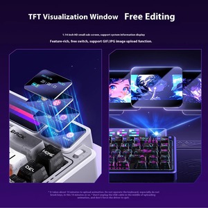 Teclado Mecánico Inalámbrico LEOBOG AMG65 RGB Retroiluminado de 2.4Ghz, Personalizable, Conexión por <span class=keywords><strong>Cable</strong></span>, para Deportes Electrónicos - Product Image 4
