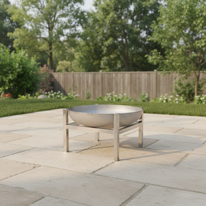 <span class=keywords><strong>Brasero</strong></span> rond en acier pour foyer extérieur, barbecue domestique, camping, cuisson au bois, design Corten, poêle personnalisé pour fêtes et festivals - Product Image 2