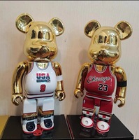 Figur Aksi Terlaris 70cm Bearbrick 400 Ornamen Pabrik Bearbrick 1000% Kerajinan Resin