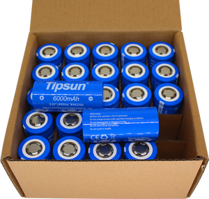 แบตเตอรี่แบบชาร์จได้ Tipsun 32700 3.2V 6000mAh 3C - Product Image 1