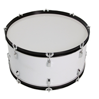 Expédition rapide, haute qualité, cerceaux en métal noirs en option, cerceaux de tambour en contreplaqué 9 plis, tambour basse de marche de 22 pouces