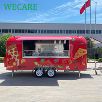WECARE Mobile Taco Pizza Truck Imbissagen Foodtruck Remorque Café Crème Glacée Burger Fast Food Truck avec équipement de cuisine complet
