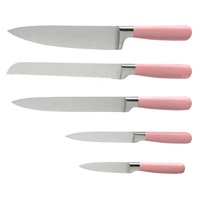 Ensemble de couteaux de chef chinois Fulwin en acier inoxydable avec lames 3CR13, manches durables et écologiques avec peinture par pulvérisation