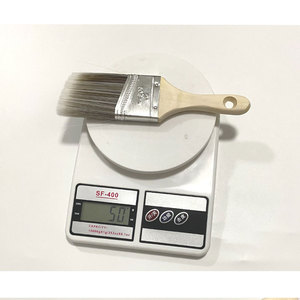 PEX - Juego <span class=keywords><strong>de</strong></span> 5 pinceles <span class=keywords><strong>de</strong></span> poliéster cortos para pintar, con ángulo inclinado, para bricolaje en el hogar y pintar paredes - Product Image 5