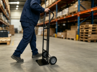 Nouvelle Arrivée 2026 – Chariot de Manutention Industriel Robuste en Fer, 2 Roues, Poteaux en Acier, Revêtement Poudré, Portable et Mobile pour le Transport de Marchandises