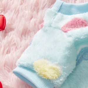 <strong>Fall</strong> Winter New <strong>Flannel</strong> Pet Clothes Soft Warm Dog Cat <strong>Outfit</strong> Valentine Pet Costume Accessories - Product Image 3
