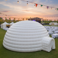 Dôme gonflable géant durable pour événements de mariage et fêtes, tente igloo avec souffleur d'air, structures gonflables publicitaires pop-up