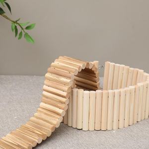 Clôture pour hamster et poulet en bois, avec échelle d'escalade souple, balançoire, pont en arche, clôture de passage pour animaux de compagnie - Product Image 4