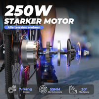 Bicicleta eléctrica Peak de 750W de alta calidad, híbrida, de 700C, 48V, 7 velocidades, para ciudad, con stock en la UE, cuadro de aluminio integrado.